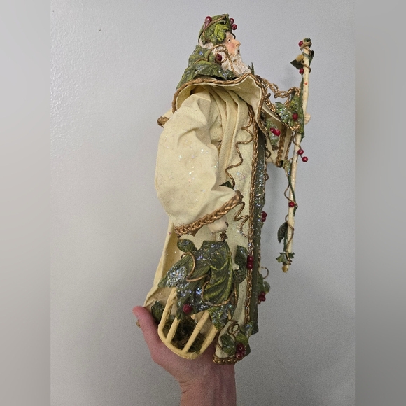 Silvestri Santa Holly Paper Mache Tree Table Topper Christmas Figure *read* - Picture 7 of 16